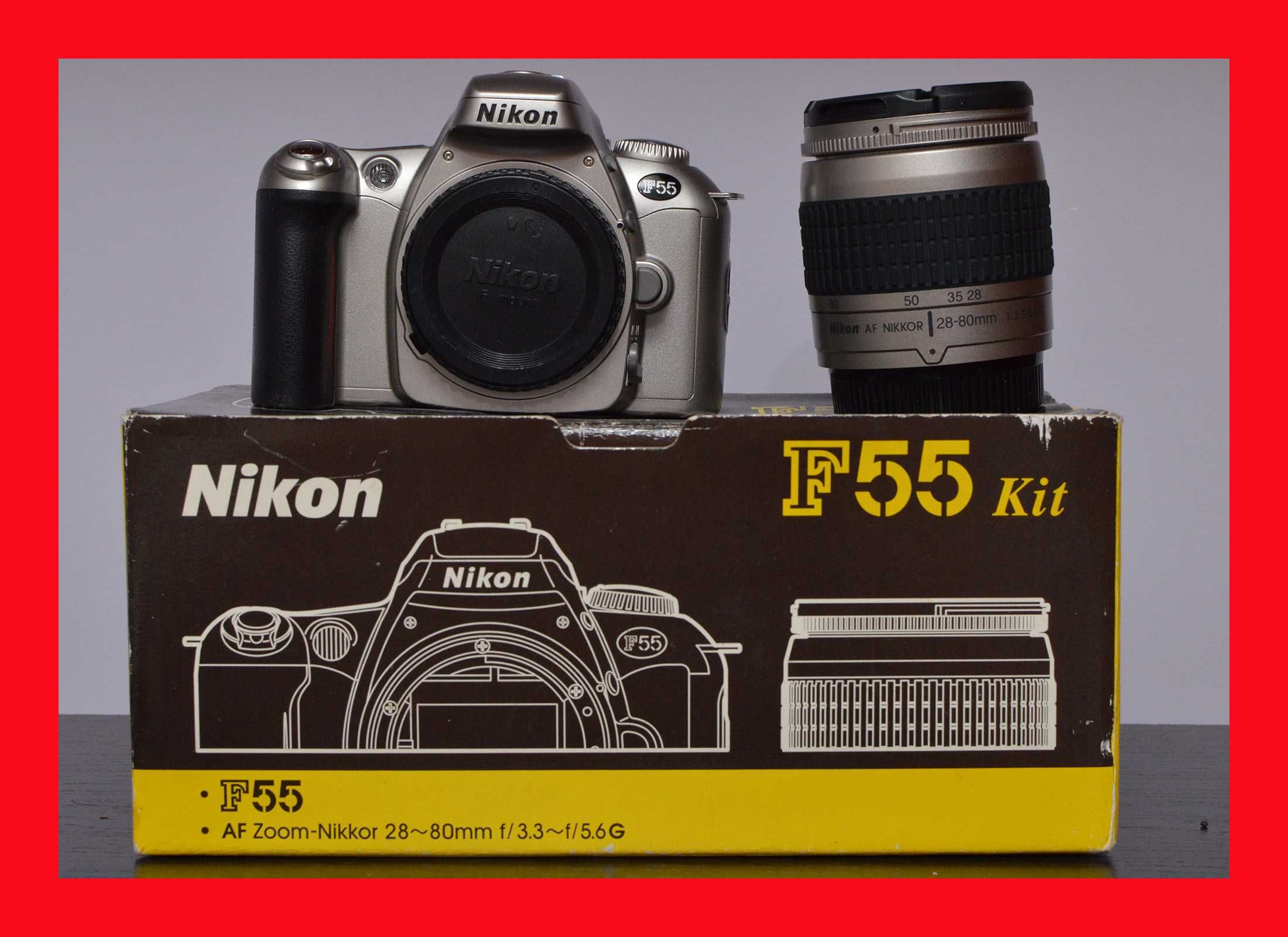 Зеркальный Nikon F55 - Новый / Nikon Nikkor 18-55 28-80-100 - Новий