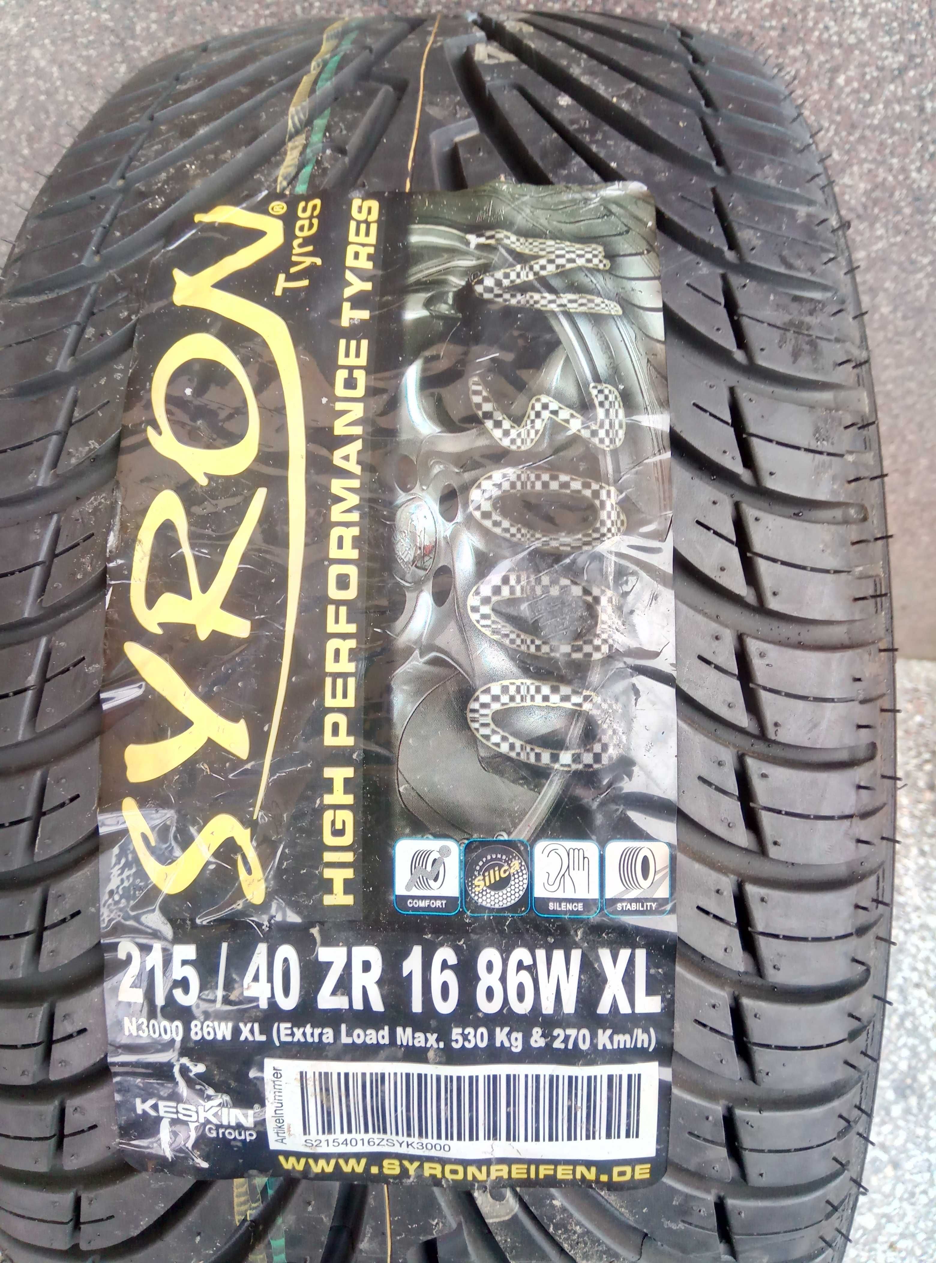 Opony syron 215/40zr16