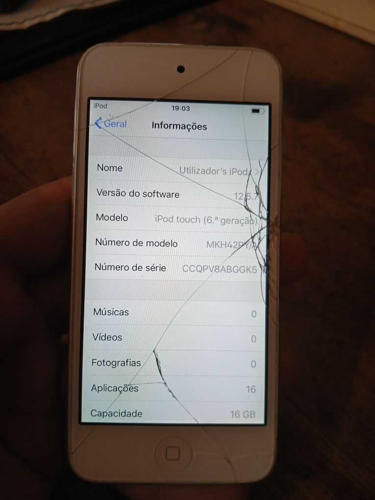 Ipod 6 geração funciona (ver descrição)