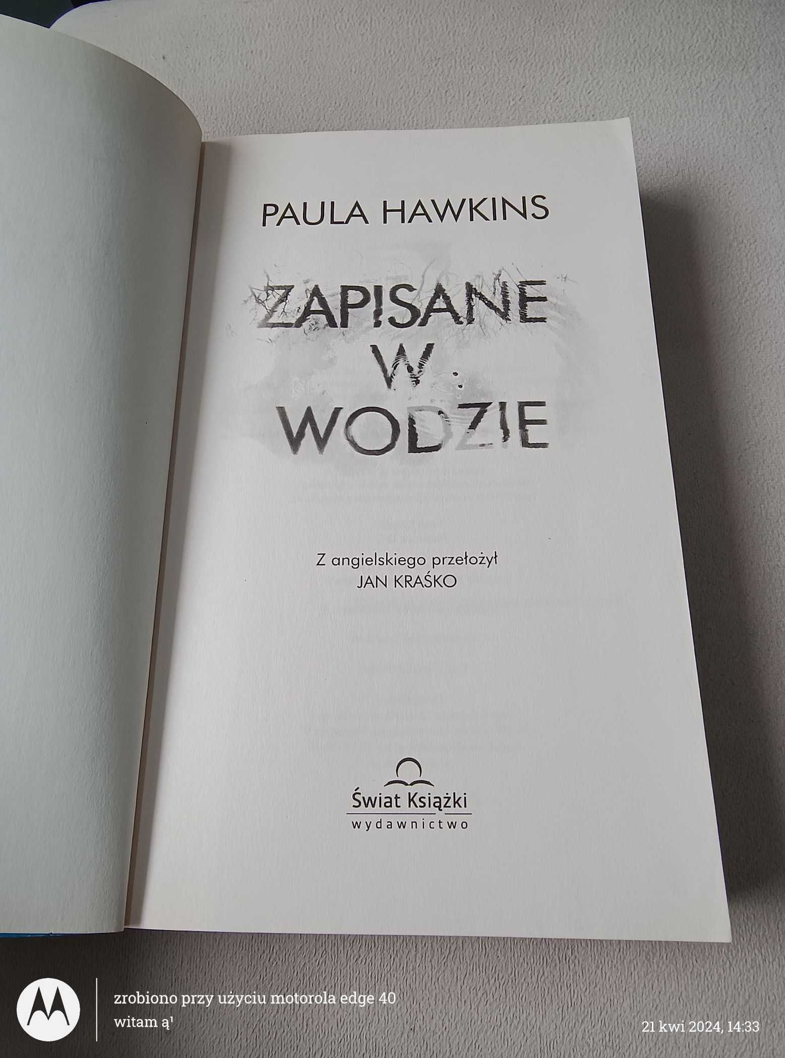 „Zapisane w wodzie”