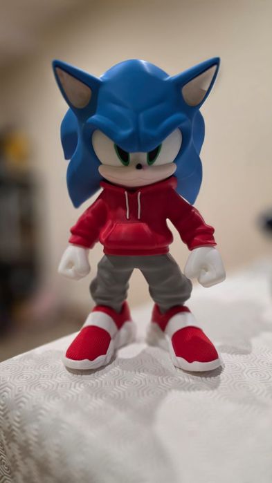 Sonic  feito em impressao 3 D.