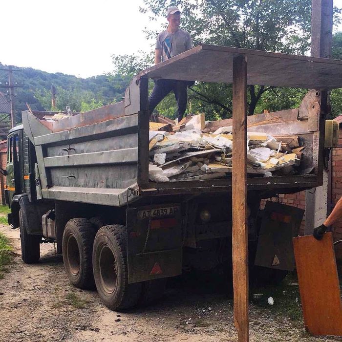 КамАЗ +бригада вантажників -Вивіз будсміття з погрузкою та утилізацією