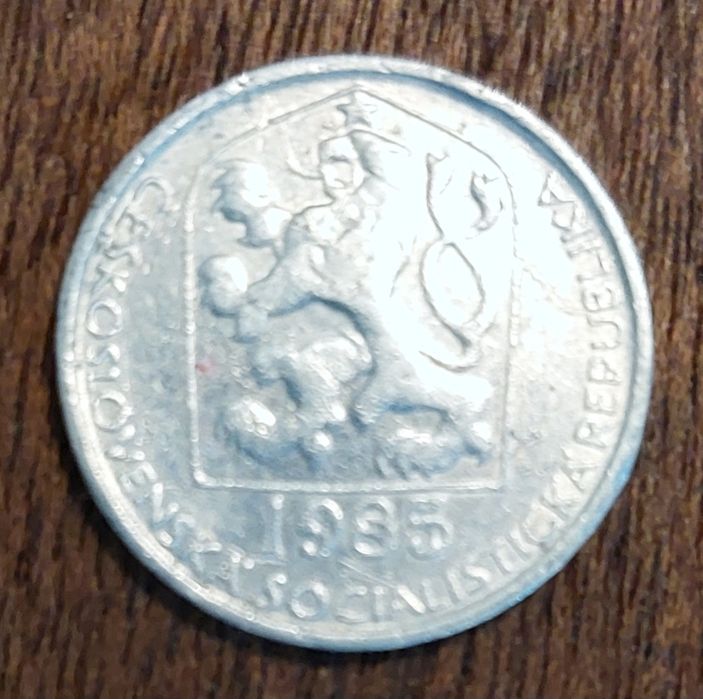 Moeda da Checoslováquia (antes da separação) de 1985