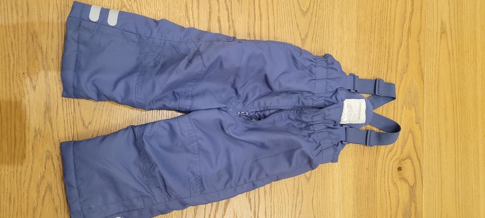 Chłopięce zimowe narciarskie spodnie ocieplane cool club smyk 86