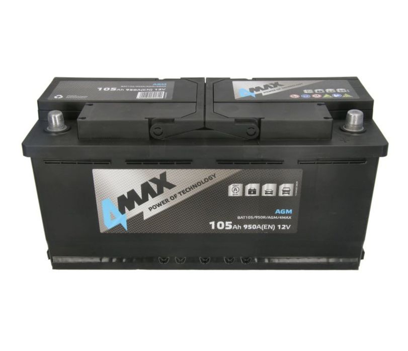 Akumulator osobowy rozruchowy nowy 105AH 950A 12V