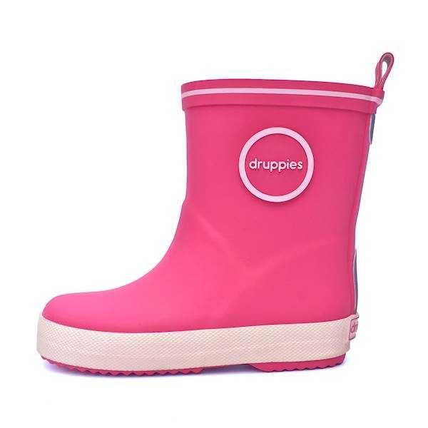 Kalosze DZIECIĘCE gumiaki LEKKIE dla dzieci gumowce FASHION 22 pink