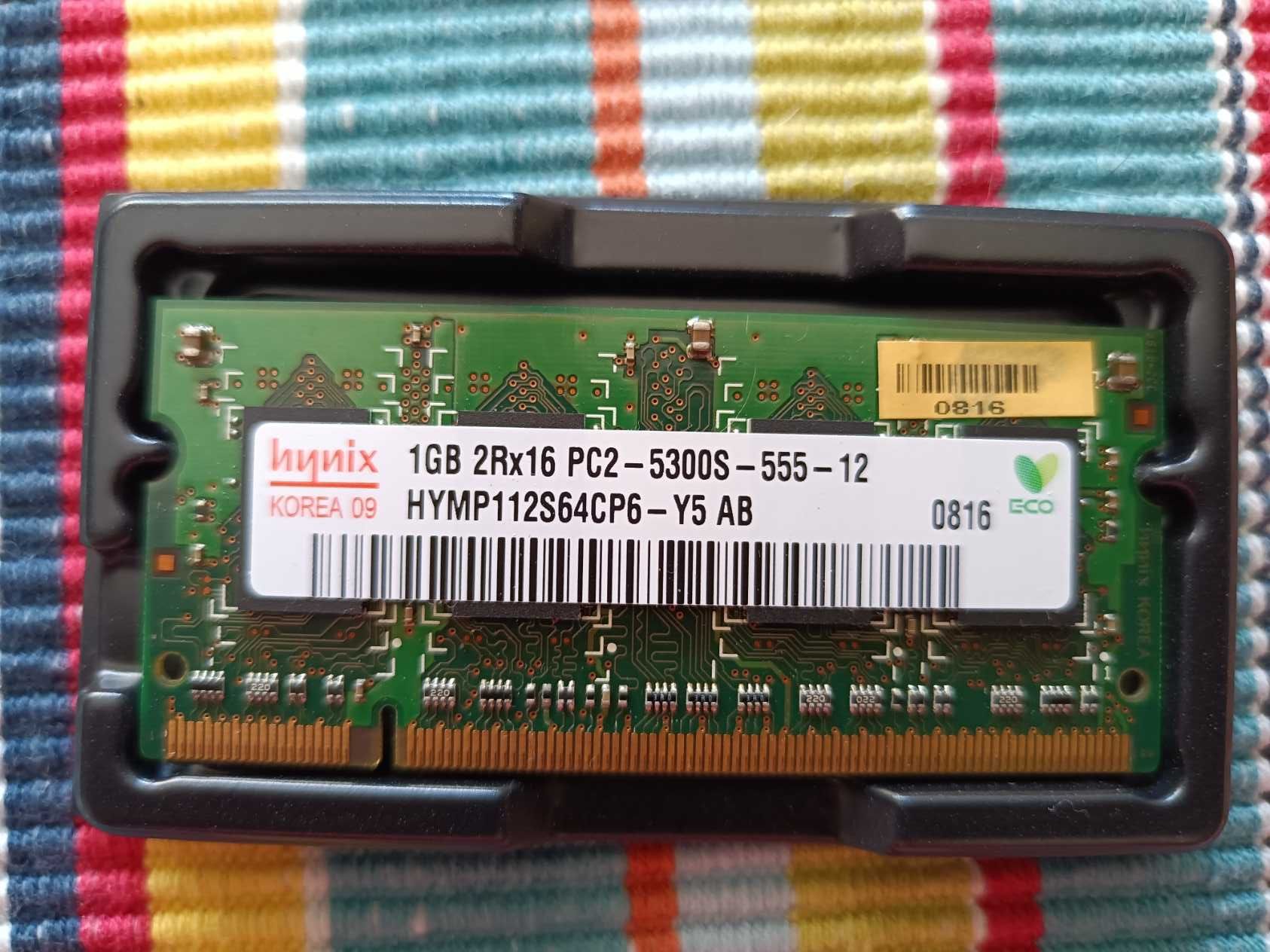 Lote de Memorias para portátil - 2GB 1GB