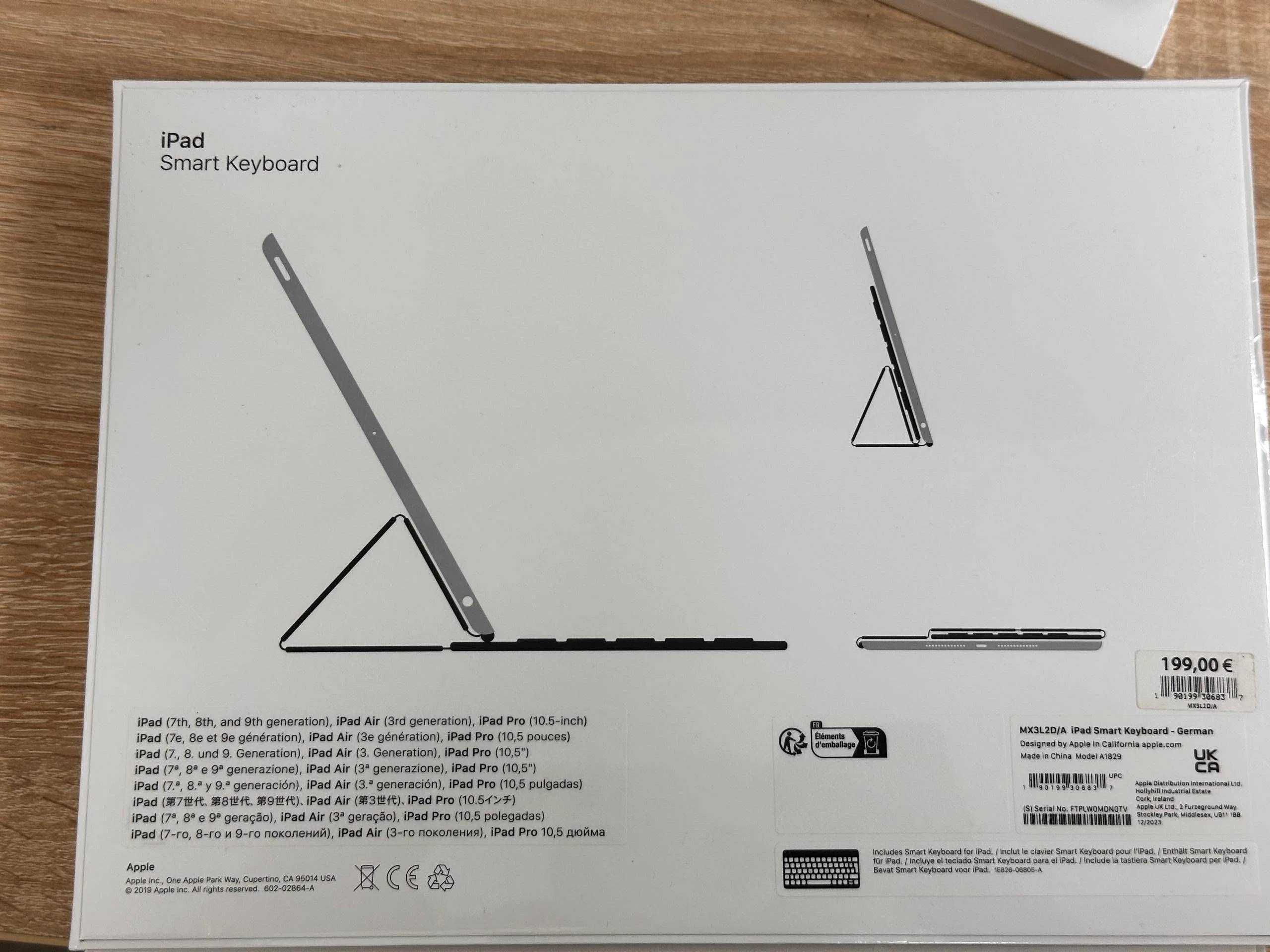 Чохол-клавіатура AppleSmart Keyboard Folio iPad 8/9/10/Air/Pro/11/12.9