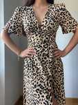 vestido leopardo oysho