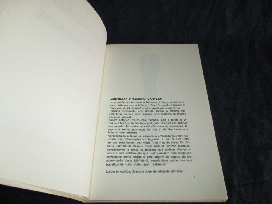 Livro Portugal Liberdade é também Vontade 1975