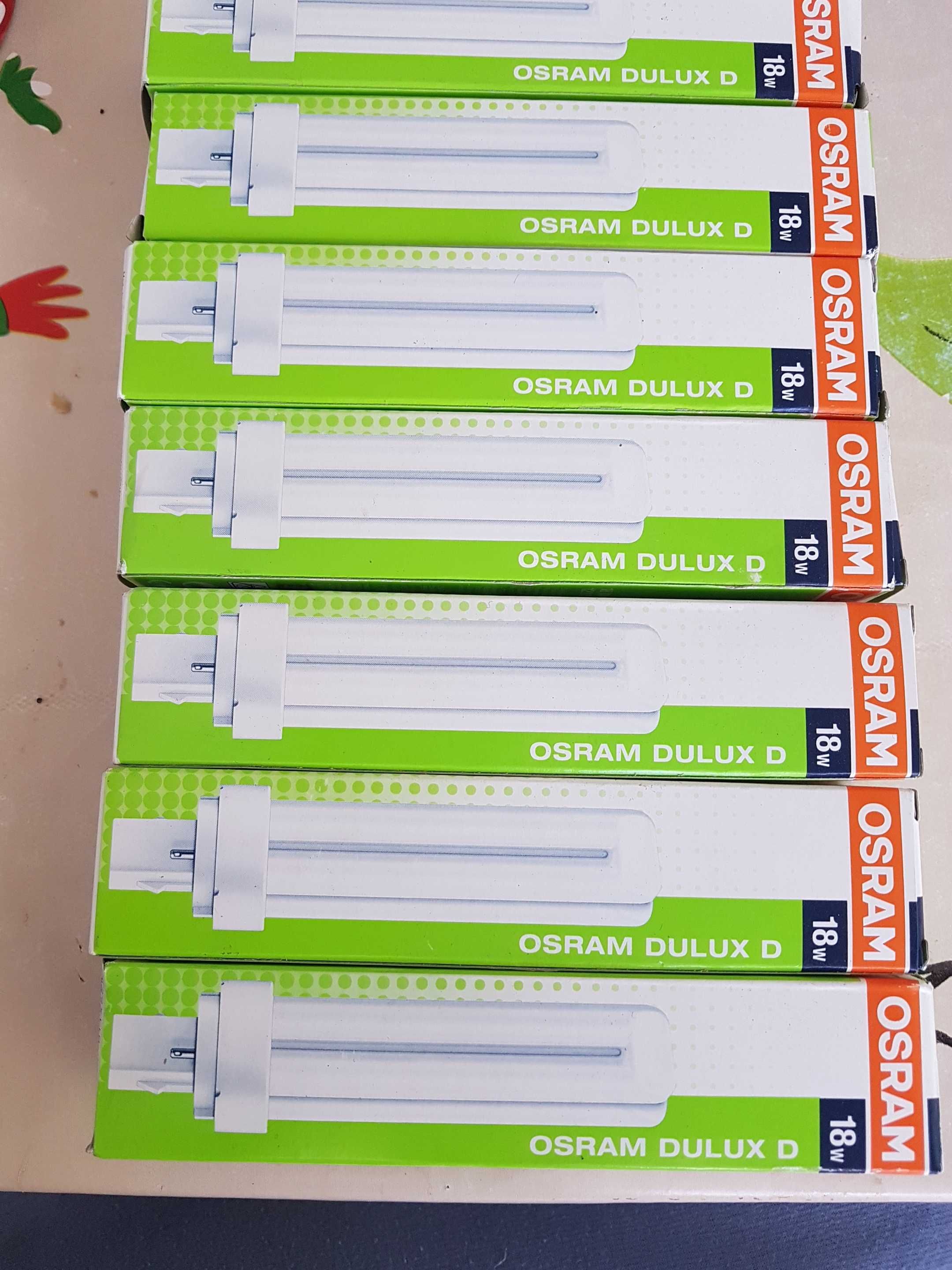 7 lâmpadas Osram Dulux D 18w/1200LM novas