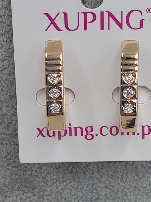 Kolczyki pozłacane Xuping elegantki