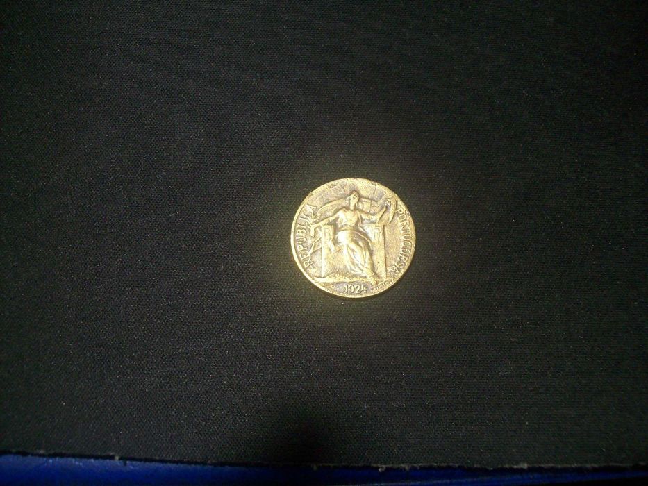 moeda de cinquenta centavos rara de 1924
