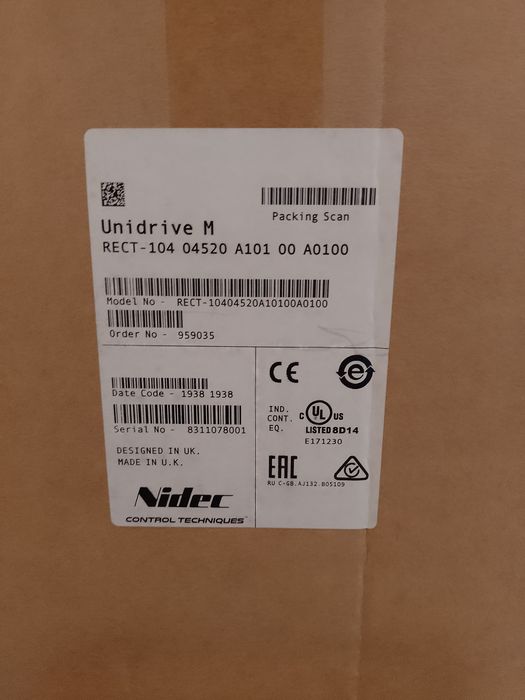 Unidrive m rect 075/1.1kw