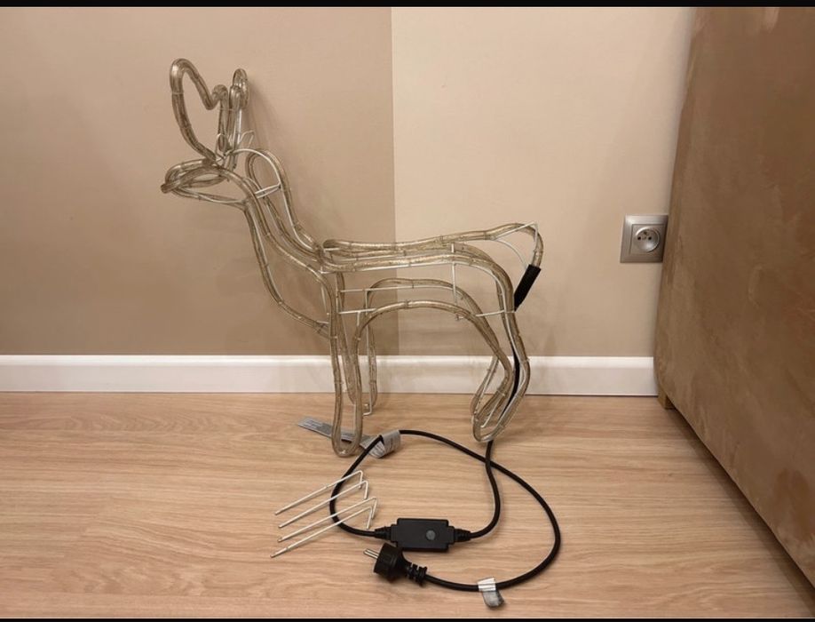 Sprzedam renifer świetlny 3d timer na zewnątrz śliczny