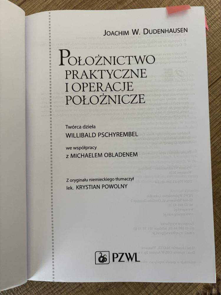 Położnictwo praktyczne i operacje położnicze- J. Dudenhausen