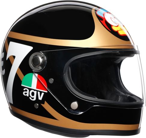 AGV Legends X3000 Barry Sheene Kask limited edition roz S nowy
