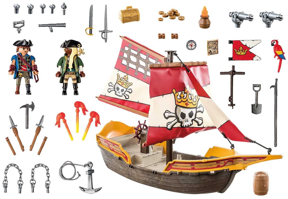 Конструктор Плеймобіль Піратський Корабель Playmobil Pirate Ship 71418