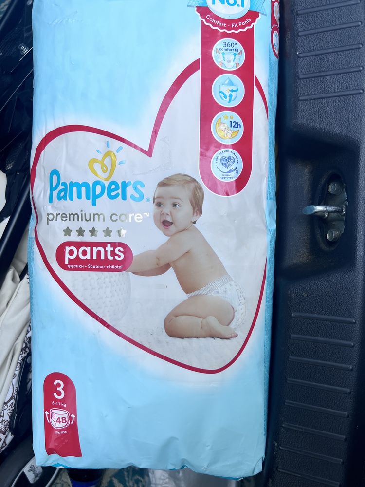 pampers premium care pants 3, памперсы, памперси