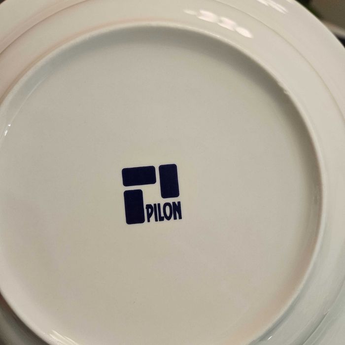 Zepter Pilon zestaw obiadowy + filiżanki+łyżeczki biały porcelana