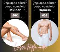 Depilação a laser 3 ondas