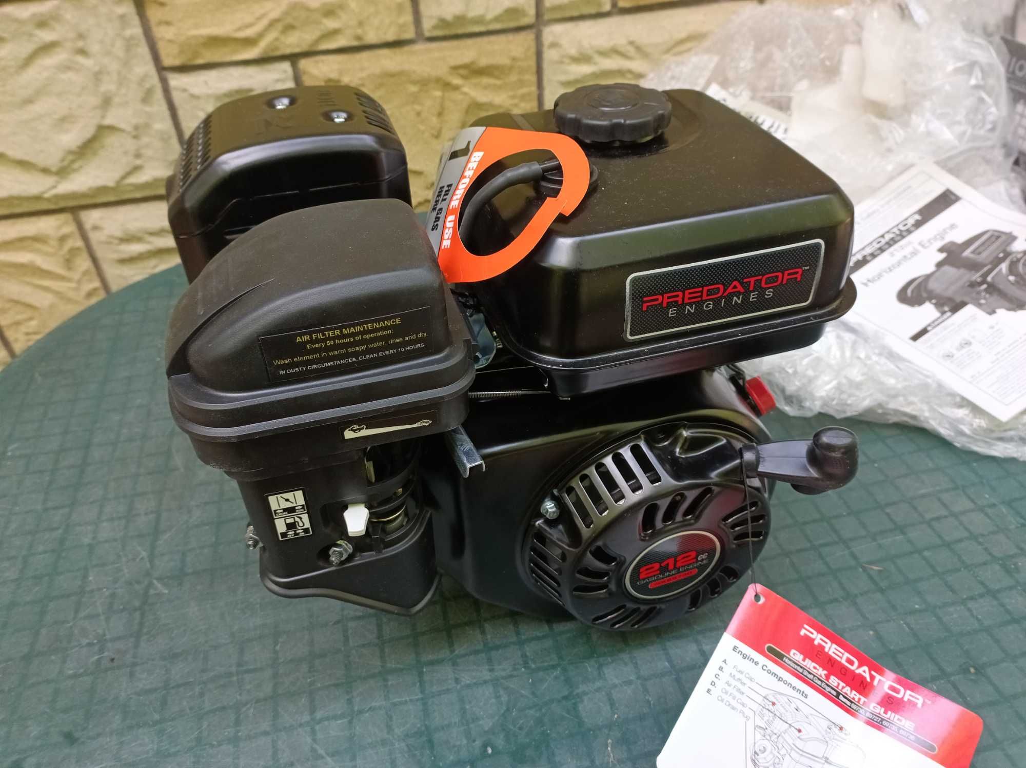 Silnik spalinowy predator 212cc wałek mocny