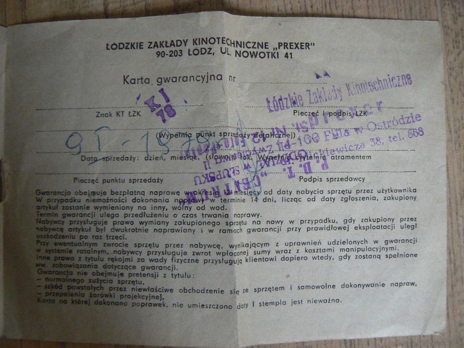 Rzutnik (projektor, diaskop) Ania Z PRL, plus 6 bajek .