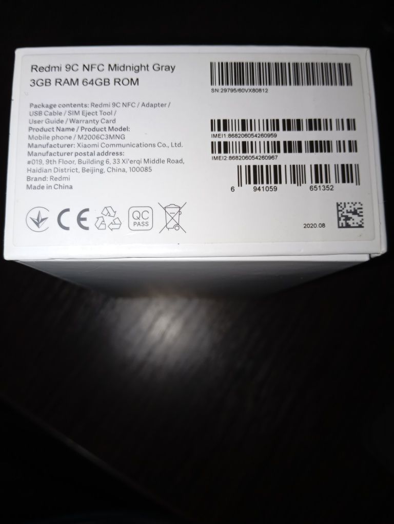 Xiomi Redmi not 9C