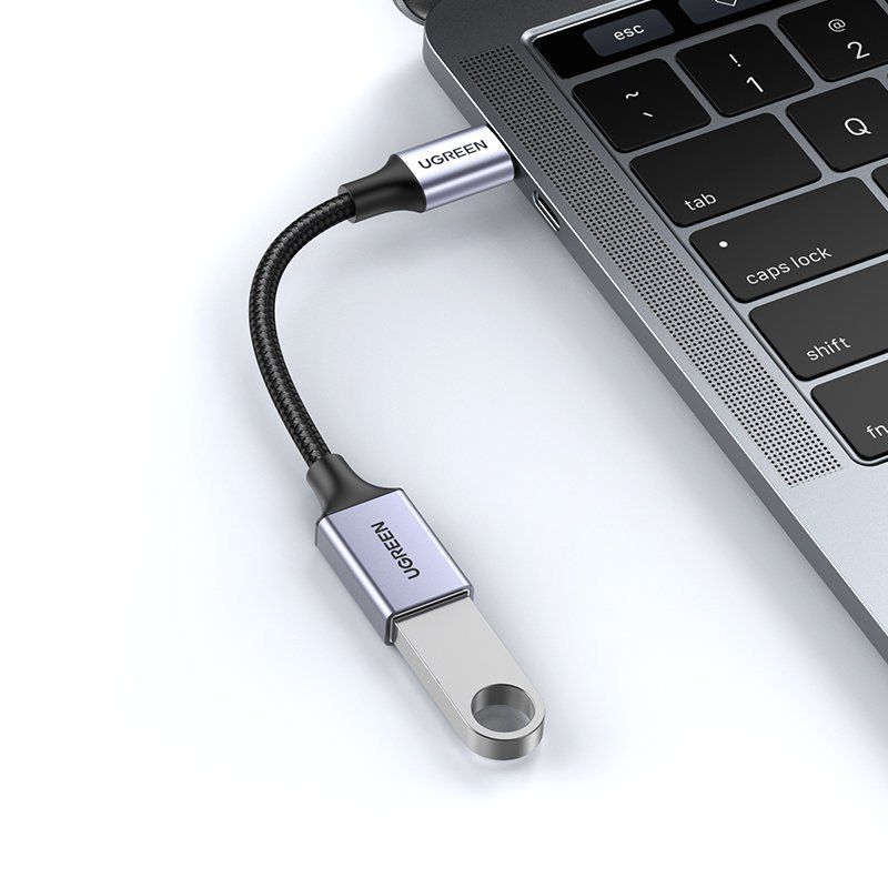 Przejściówka adapter z kabla przewodu USB na USB-C OTG 15cm czarny