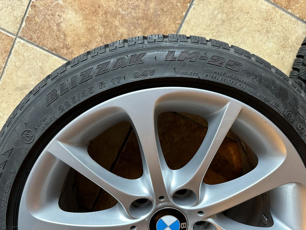 Kola alufelgi BMW R17 opony zimowe Bridgestone 225/45