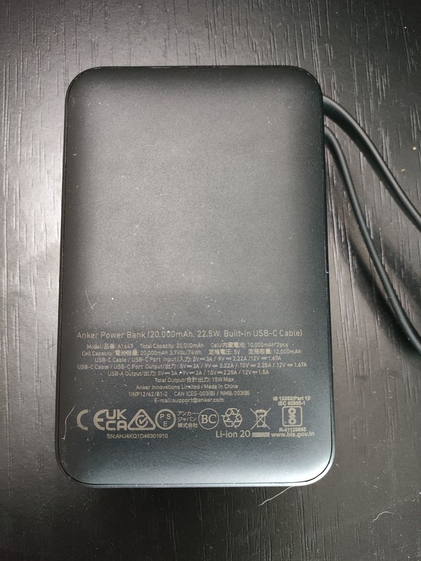 PowerBank Anker 20,000mAh (Como nova)