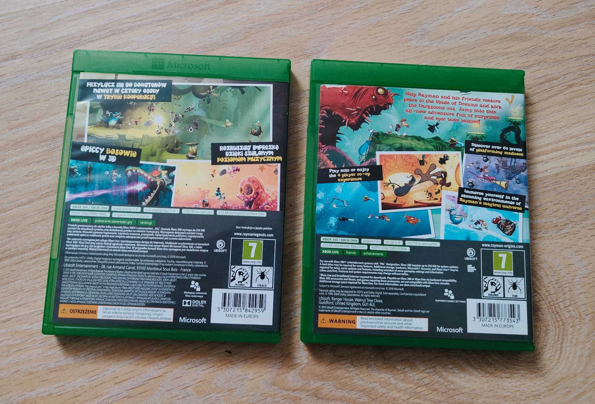 2 gry Rayman - Xbox one / Xbox 360