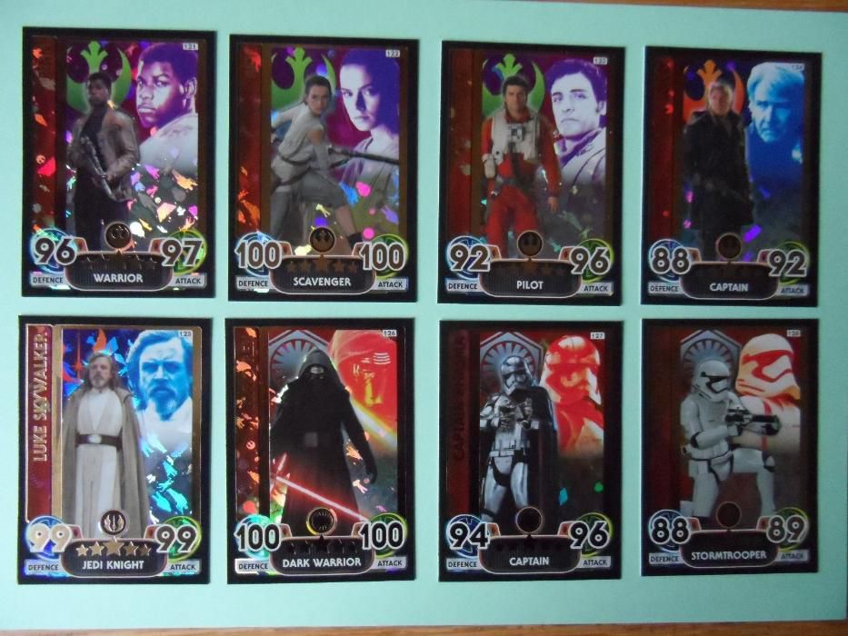 Karty STAR WARS FORCE ATTAX EXTRA 2016 cz 2 przebudzenie mocy świecące