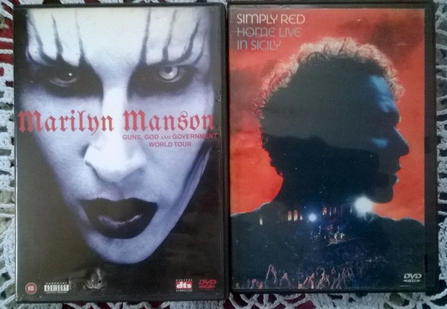 DVD Marylin Manson,Simply Red