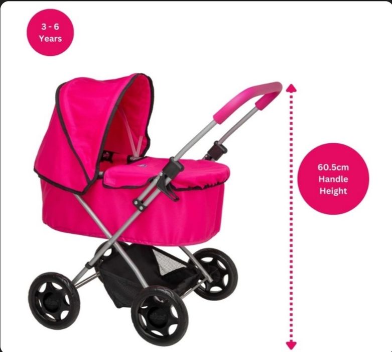 Візок для ляльки Chicco Amore Dolls Pram Рожева