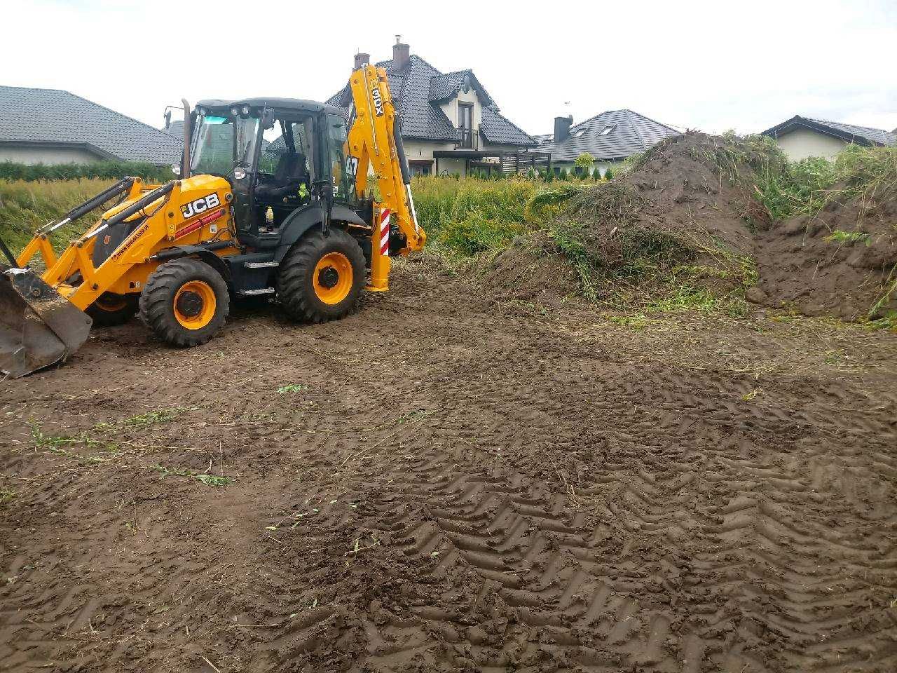 Usługi koparko-ładowarką, transportowe