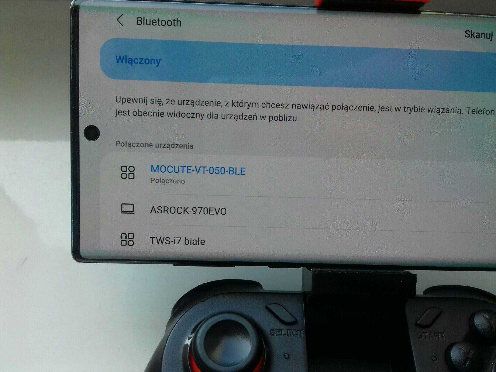 GamePad Bluetooth Mocute050 dla smartfonów, tabletów, Android BOX TV,