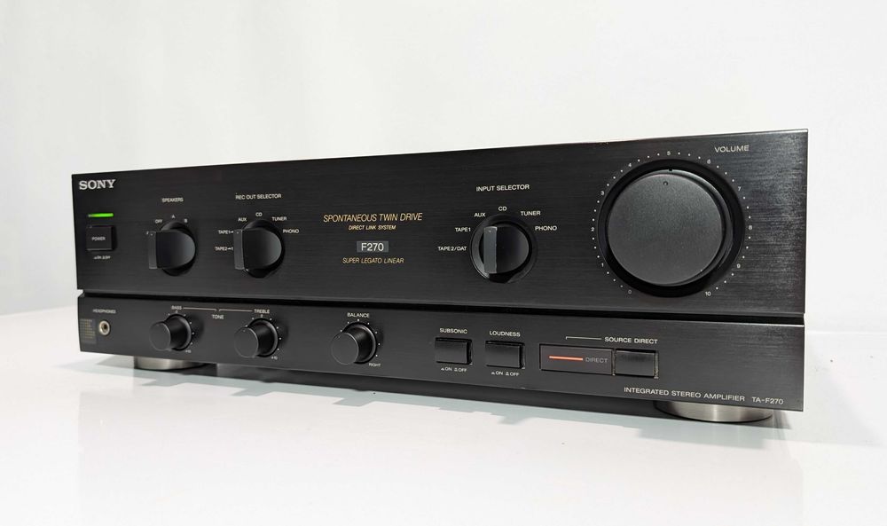 Підсилювач Sony TA-F270,має 90 Вт\канал\транзисторний\4-16 Ом\Японія