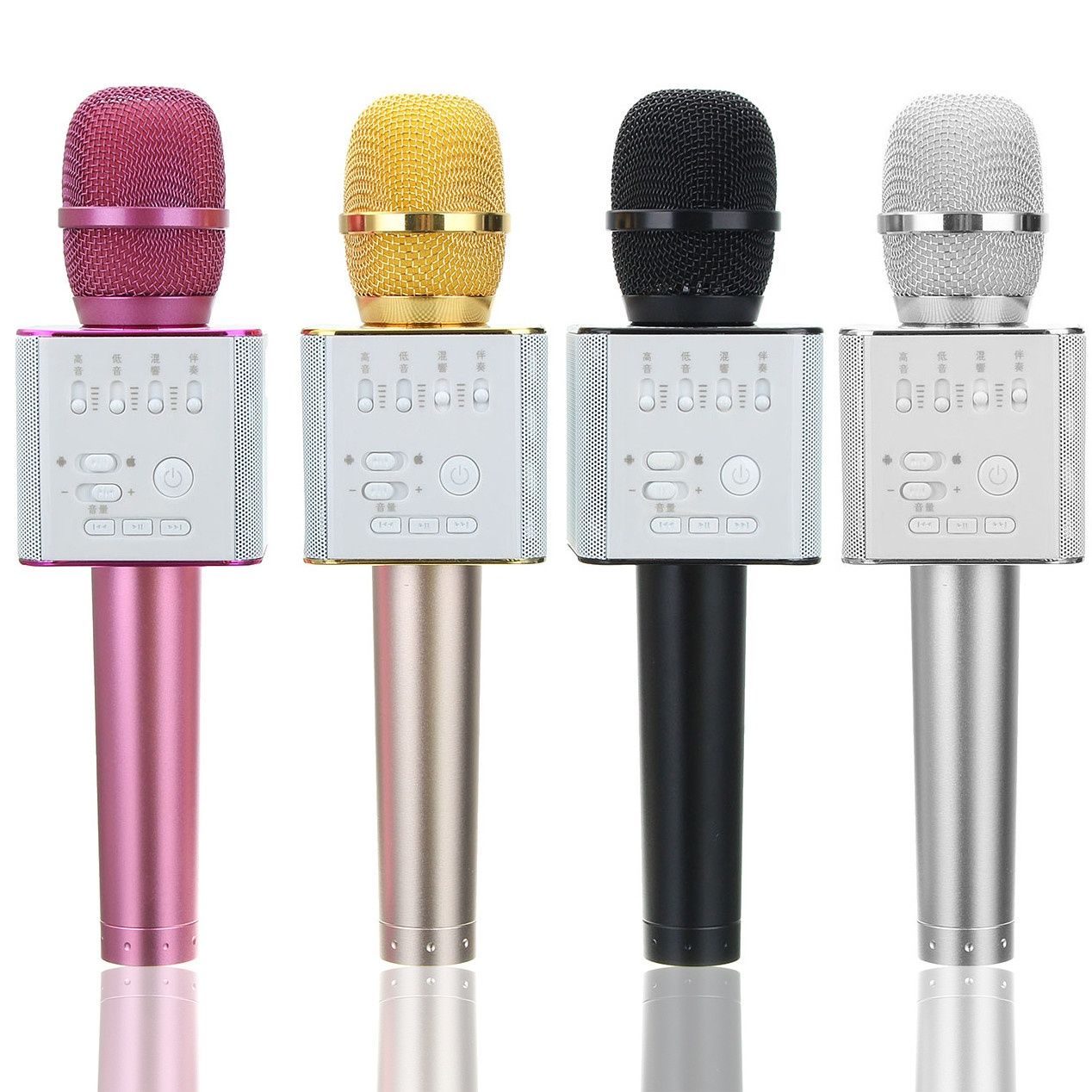 Бездротовий блютуз караоке мікрофон TMG Q9 (USB, FM, AUX, Bluetooth)