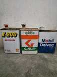 Latas antigas óleo galp shell
