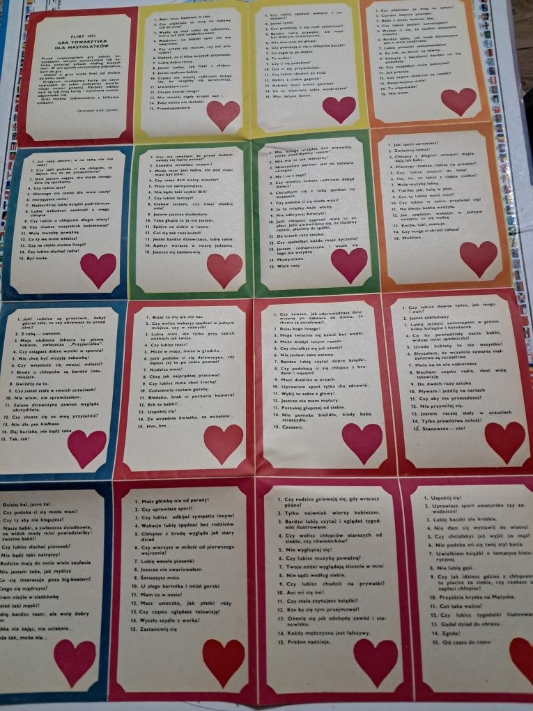 Gra towarzyska dla nastolatków FLIRT z 1971r