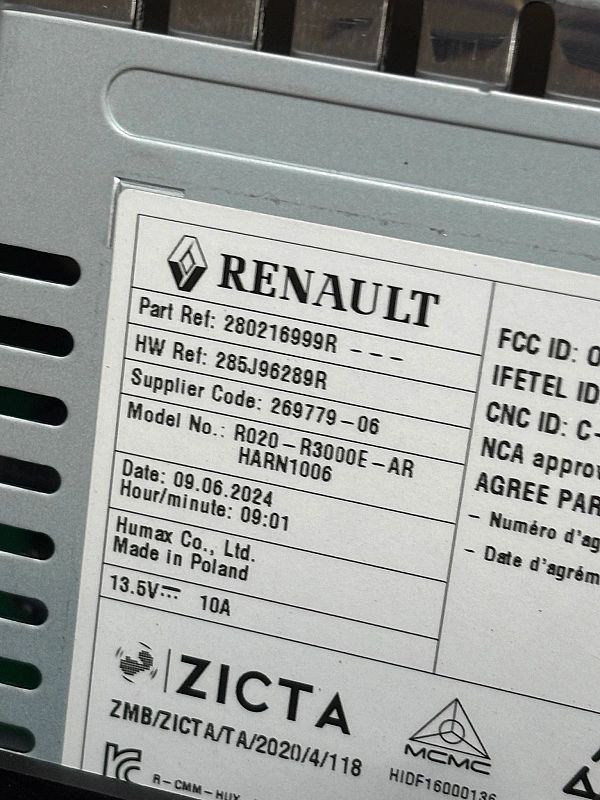 Radio Renault Trafic Iii 3 Lift Iv 4 R 285J96289R
