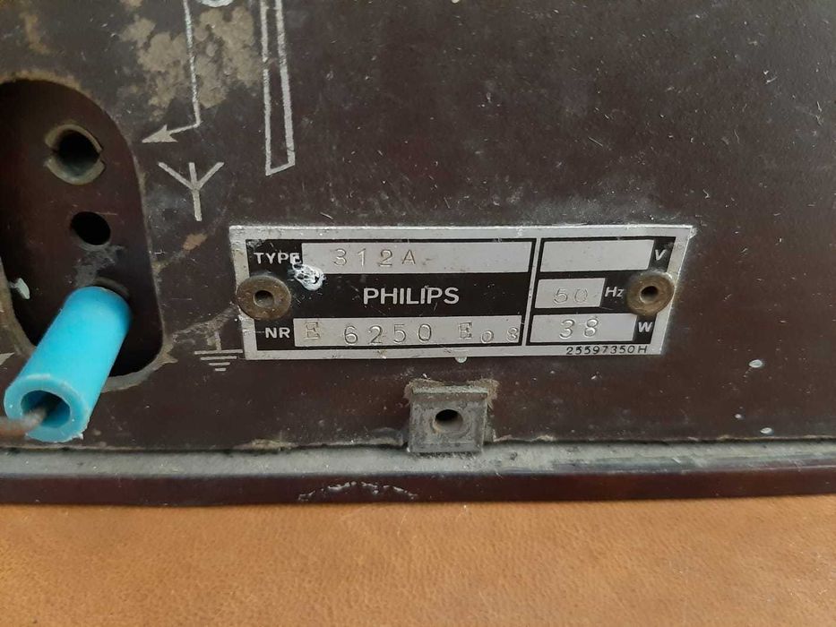 Telefonia/Radio vintage Phillips modelo 312A, de 1940