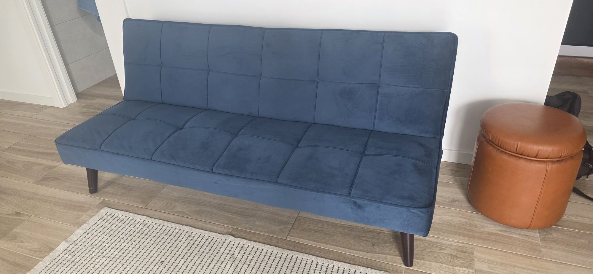 Vendo sofá cama azul