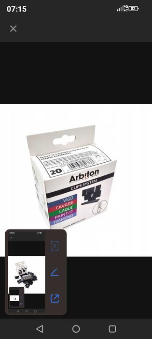 Arbiton klamra klips do listew vigo