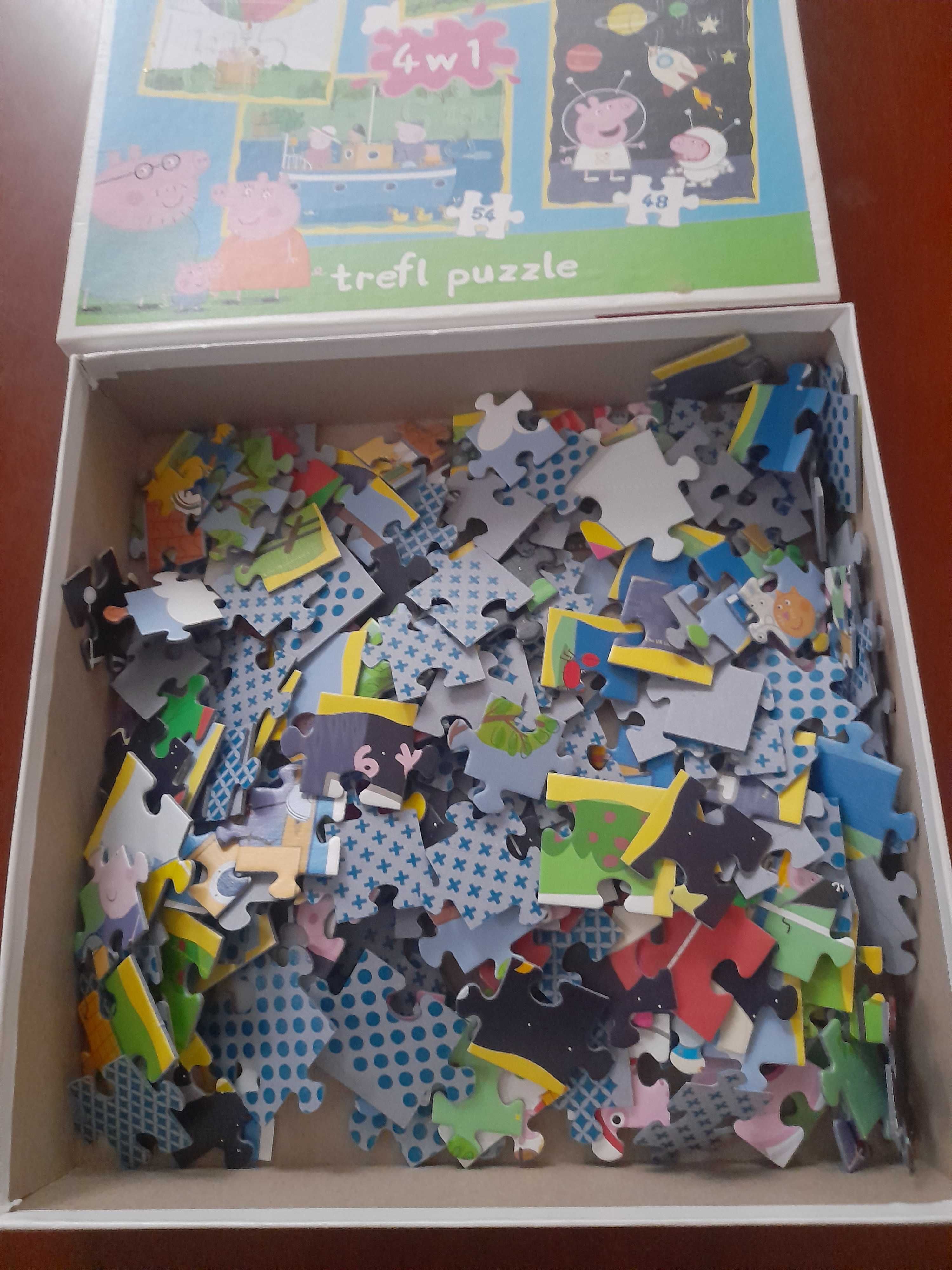 Puzzle Świnka Peppa 4 w 1