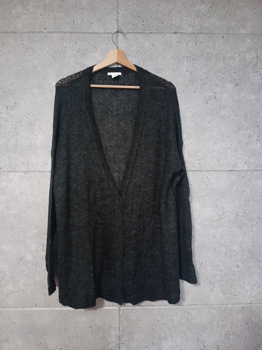 Sweter kardigan z wełną hm L