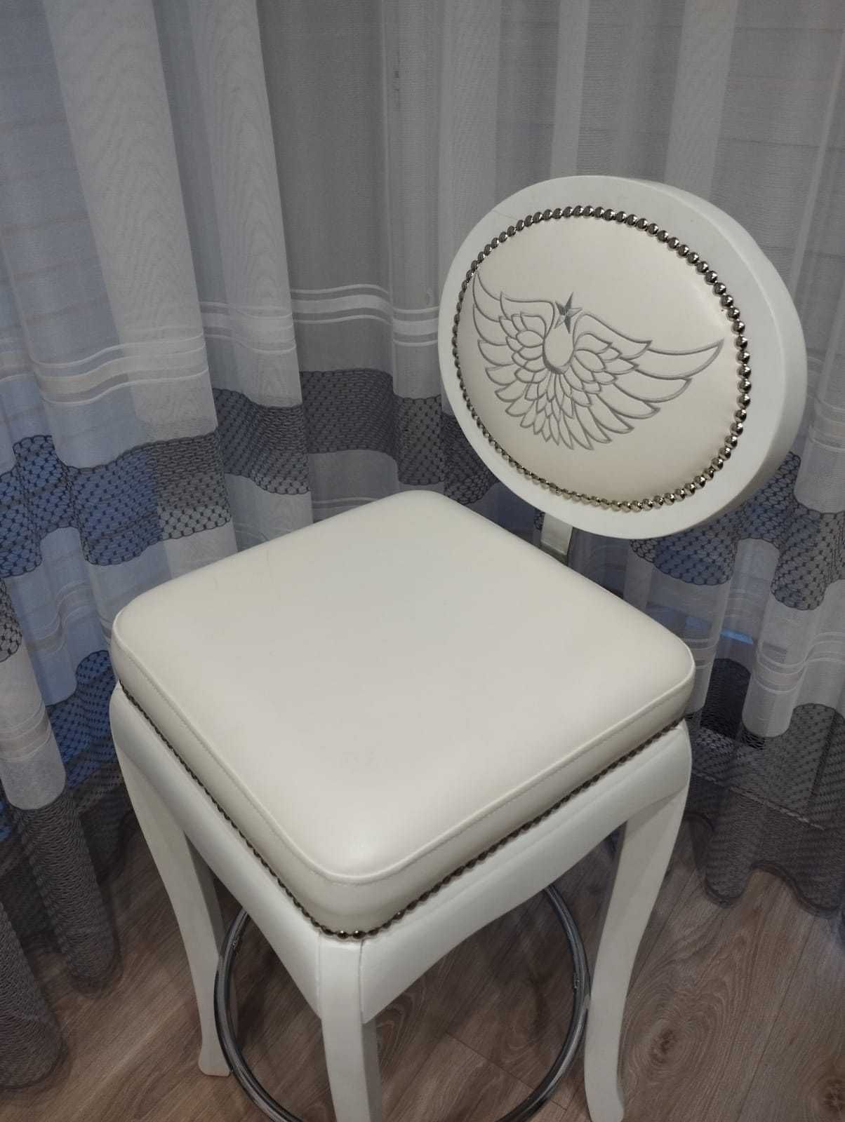 Kare Design Krzesło barowe (hoker) Rockstar białe