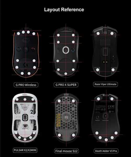 Глайды Xraypad Obsidian AIR(PRO), Jade(AIR) Esports Tiger YanZi ICE V2