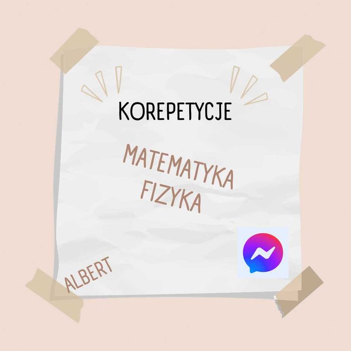 Korepetycje Fizyka/Matematyka-Matura/Egzamin ósmoklasisty/Wyrównawcze